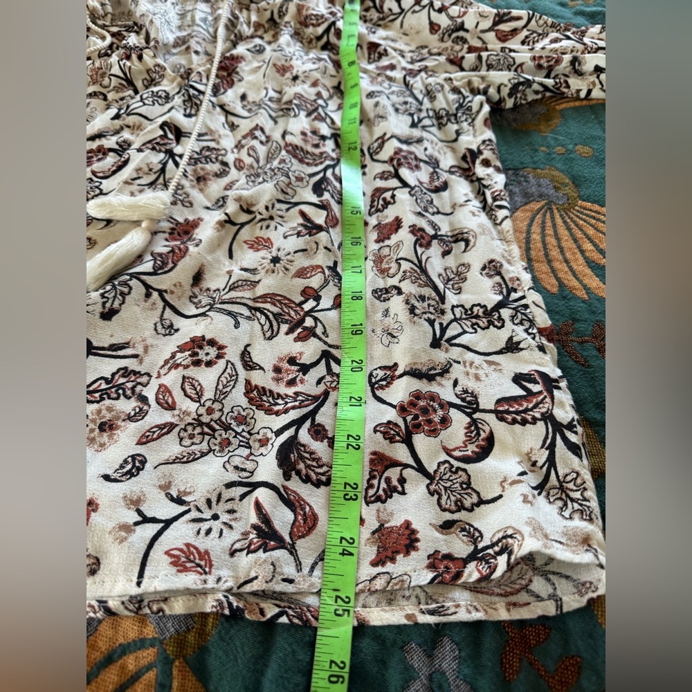 Floral blouse with tassels by Lucky Brand - Picture 8 of 8